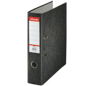 Classeur a levier carton 75mm rainbow esselte, noir