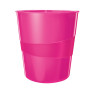 Corbeille a papier wow leitz , rose