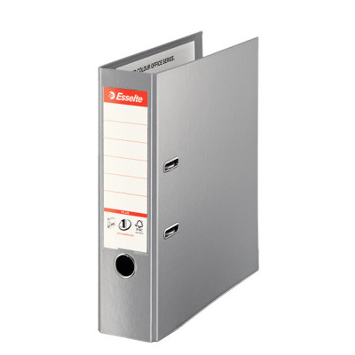 Classeur a levier maxi plus pp 80 mm a4+ vivida esselte, gris