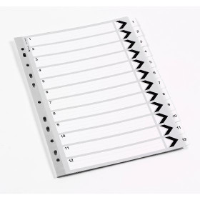 Index numerique 1-12 Mylar