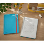 Cahier spirales HC format L (B5) COSY Leitz, quadrille, Bleu