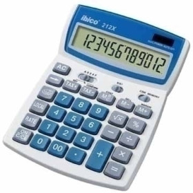 Calculatrice de bureau 212x, ibico, blanc bleu