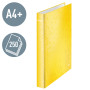L Classeur 2 ann diam A4 25mm 2DR Jaune