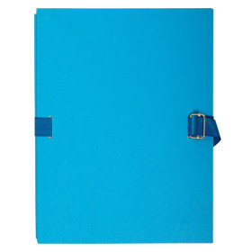 Chem.dos extens. papier toile bleu clair