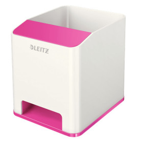 Pot a crayon booster de son dual wow leitz , blanc rose