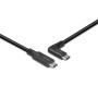 LINDY Câble USB 3.2 Type C coudé, 10Gbit s, 1.5m