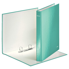 Classeur 2 anneaux plastifie A4 25mm WOW Leitz, Menthe
