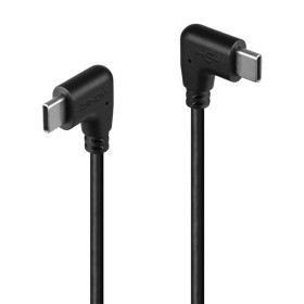 LINDY Câble USB 2.0 type C vers C coudé, 1m