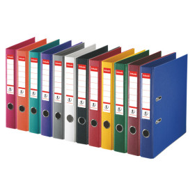 Classeur a levier N°1 Power A4 PP 50mm Esselte, Assortis classique