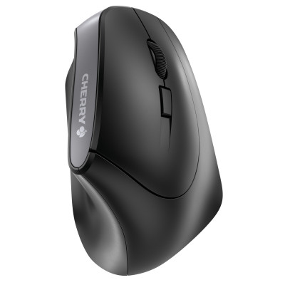 CHERRY Souris ergonomique MW-4500 Droitier sans fil USB noire