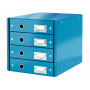 Bloc de classement 4 tiroirs click & store wow leitz , bleu