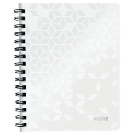 Cahier a5 pp wow leitz, quadrille, blanc
