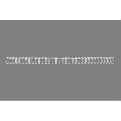 Peigne metallique A4 9,5mm WIREBIND GBC, Lot 100, Blanc