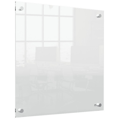 Mini tableau Blanc Nobo acrylique fixe au mur 450x450mm, Transparent