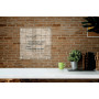 Mini tableau Blanc Nobo acrylique fixe au mur 450x450mm, Transparent