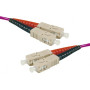 Jarretière duplex OM4 SC-UPC SC-UPC erika - 1 m