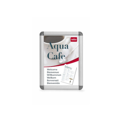 Porte-affiche clipsable a0 nobo, cadre alu