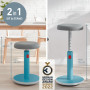 Tabouret ergonomique assis-debout, leitz ergo cosy active, bleu