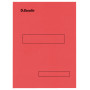 Sous-dossiers en carton kraft 2 rabats esselte, rouge