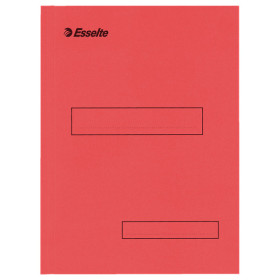 Sous-dossiers en carton kraft 2 rabats esselte, rouge