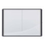 Vitrine d'interieur 18xa4 premium plus nobo, magnetique , blanc