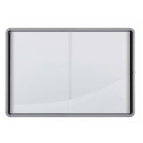 Vitrine d'interieur 18xa4 premium plus nobo, magnetique , blanc