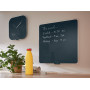 Horloge murale en verre cosy, gris