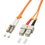 LINDY Fibre optique Duplex LC   SC 3m