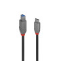 LINDY Câble USB 3.2 Type C vers B, 5Gbit s, Anthra Line, 1m
