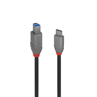 LINDY Câble USB 3.2 Type C vers B, 5Gbit s, Anthra Line, 1m