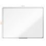 Tableau Blanc emaille 1200x900 mm Nobo, Blanc