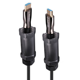 LINDY Câble Blindé HDMI 8K60 Hybride Fibre Optique 70m