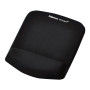 Tapis de souris repose-poignets plushtouch - noir