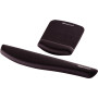 Tapis de souris repose-poignets plushtouch - noir