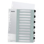 Intercalaire imprimable, pp, extra-large 12 touches, leitz noir blanc