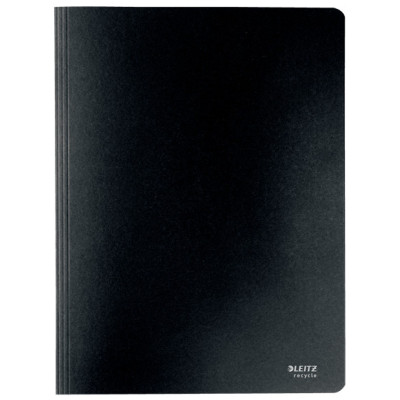 Chemise a lamelles carton re cyle leitz, a4, noir