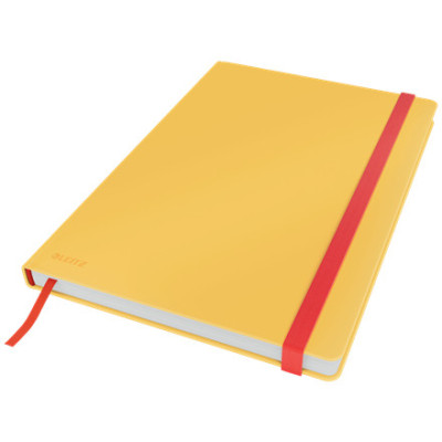Cahier relie HC format L (B5) COSY Leitz, ligne, Jaune