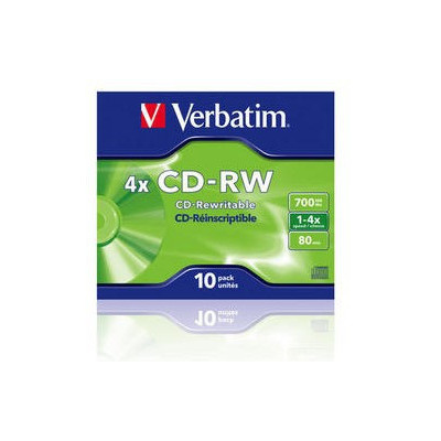 Verbatim boite de 10 CD-RW 80MN  43123