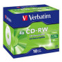 Verbatim boite de 10 CD-RW 80MN  43123