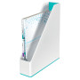 Porte-revues dual wow leitz , blanc menthe