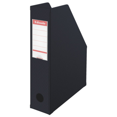 Porte-revues pvc 70mm vivida esselte, noir