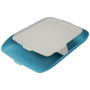 Corbeille a courrier avec organiseur de bureau cosy leitz, bleu