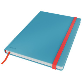 Cahier relie HC format L (B5) COSY Leitz, ligne, Bleu