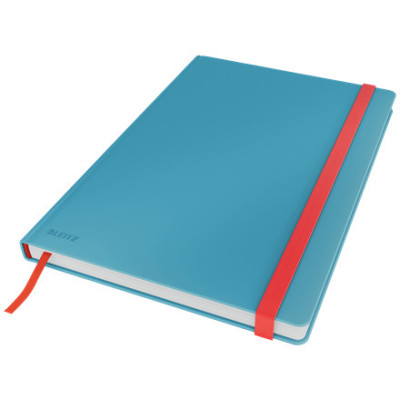 Cahier relie HC format L (B5) COSY Leitz, ligne, Bleu