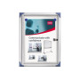 Vitrine d'interieur extra plate Nobo a fond magnetique, 1xA4, fond blanc