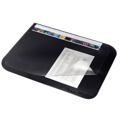 Sous-mains avec rabatsoft touch leitz plus, noir