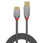 LINDY Câble USB 3.2 Type A vers Micro-B, 5Gbit s, Cromo Line, 1m