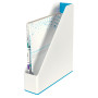 Porte-revues dual wow leitz , blanc bleu