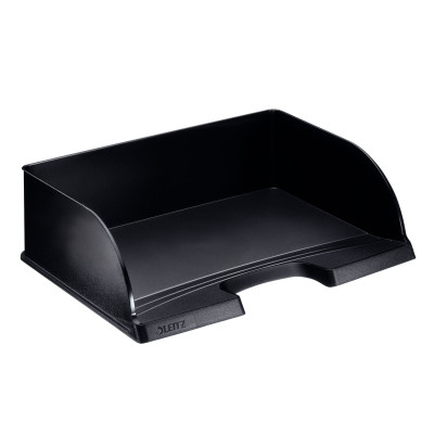 Corbeille a courrier paysage, leitz plus, jumbo, noir