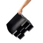 Corbeille a courrier paysage, leitz plus, jumbo, noir